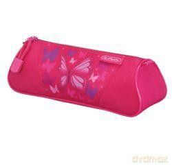 Piórnik Kosmetyczka Trójkątna Pink [SZKOŁA]
