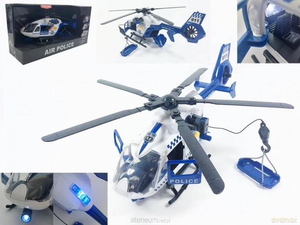 Helikopter Policja 38x12x16 światło dźwięk