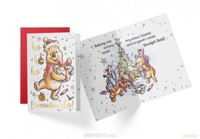Karnet B6 DS-054 Boże Narodzenie Kubuś Puchatek