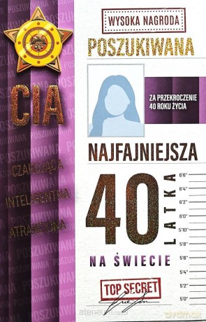 Karnet Urodziny 40 damskie poszukiwana