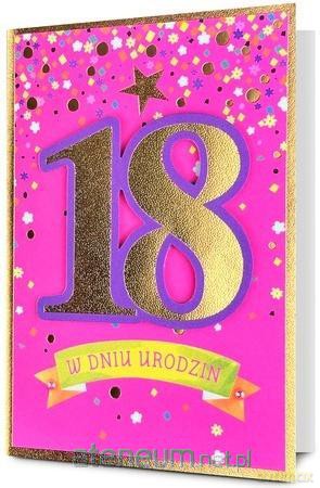 Karnet Urodziny Osiemnastka