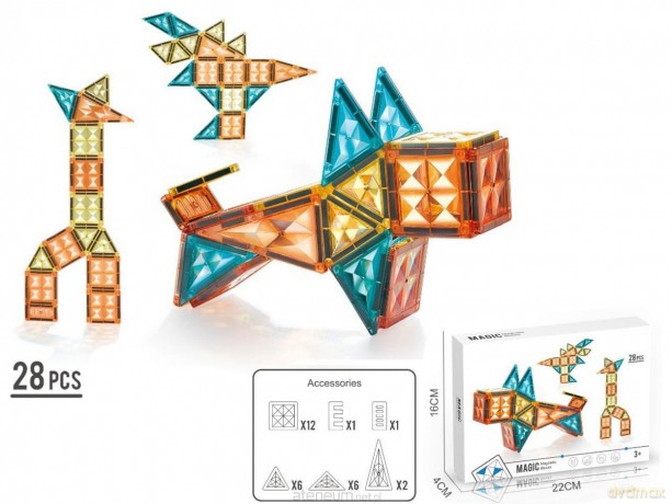 Klocki magnetyczne 28el [KLOCKI]