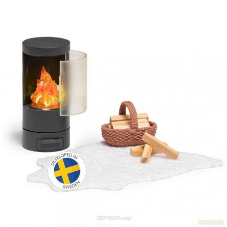 Kominek do domku dla lalek