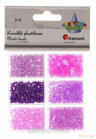 Koraliki plastikowe 6 rozmiarów 32g