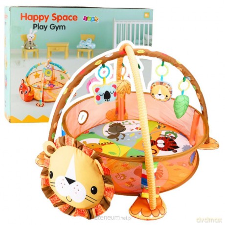 Mata leżanka kojec basenik z kulkami lew