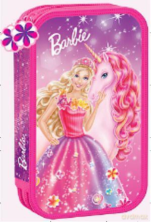 Piórnik Podwójny Z Wyposażeniem Barbie [SZKOŁA]