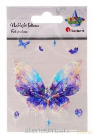Naklejki foliowe motyl 70x60mm 8szt