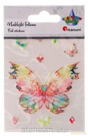 Naklejki foliowe motyl 74x55mm 9szt