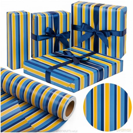 Papier ozdobny Morskie Pasy X-Strong 38cmx20m