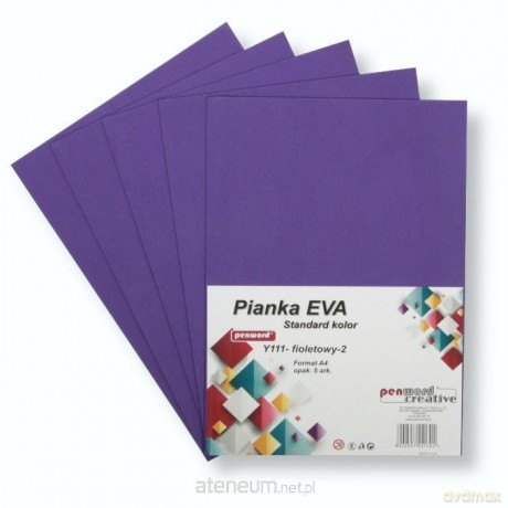 Pianka standard A4 Eva fioletowa 5szt
