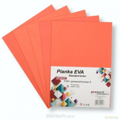 Pianka standard A4 Eva pomarańczowa 5szt