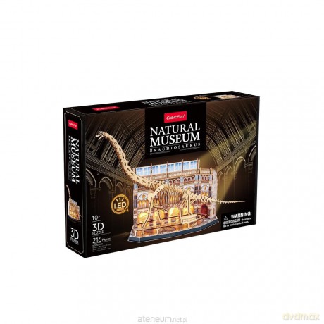 Puzzle 3D led natural museum Brachiozaur [PUZZLE]