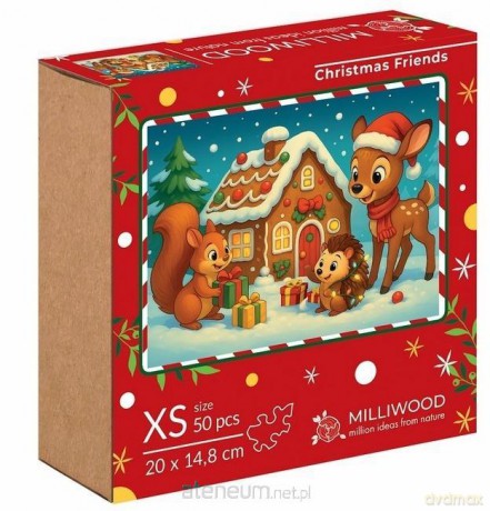 Puzzle drewniane 50 Świąteczni Przyjaciele ALEX