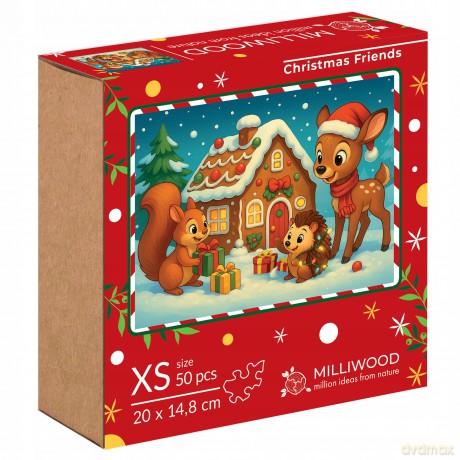 Puzzle drewniane 50 Świąteczni Przyjaciele ALEX