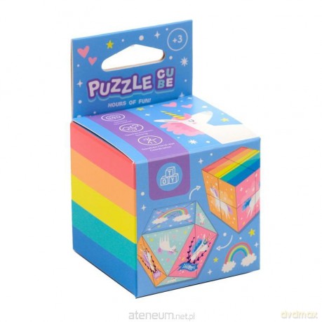 Puzzle w kształcie kostki Jednorożec [PUZZLE]