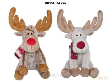 Renifer 34cm MIX