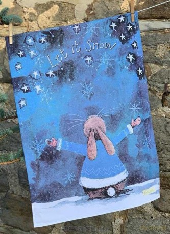 Ręcznik kuchenny Pada śnieg Święta