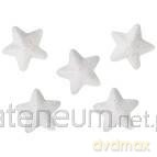 Styropianowe gwiazdki 20x18mm białe 60szt