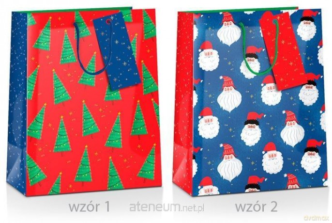 Torba prezentowa Boże Narodzenie 33x10x45cm MIX