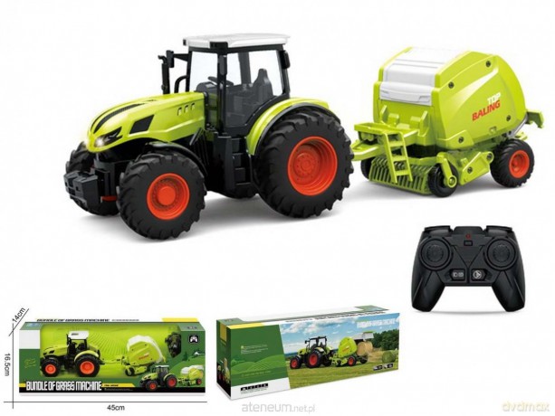 Traktor R/C z przyczepą 48,5x14x16,5cm
