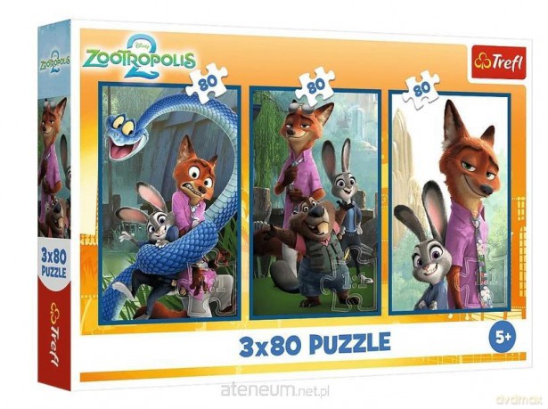 TREFL 3x80 el. Zwierzakowe śledztwo [PUZZLE]