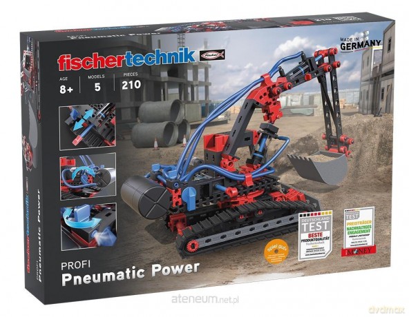 Zastaw konstrukcyjny - Pneumatic Power 5 modeli [KLOCKI]
