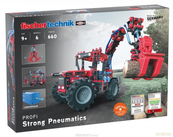 Zastaw konstrukcyjny - Strong Pneumatics 6 modeli [KLOCKI]