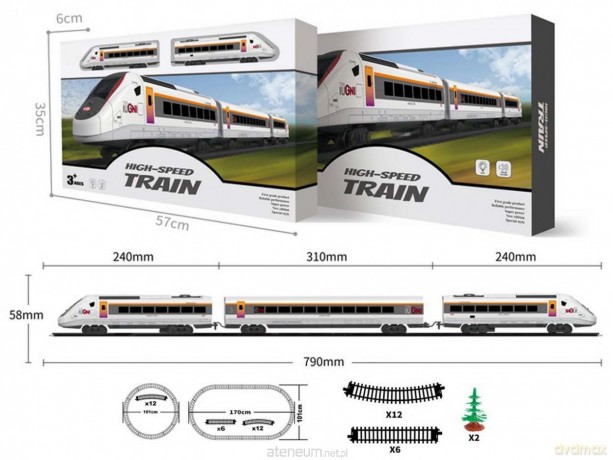 Zestaw z pociągiem Speed train 79x6cm