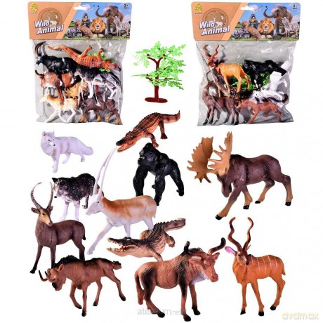 Zwierzęta dzikie zoo 6szt MIX