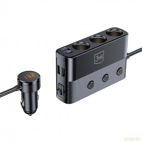 3mk Car Power Splitter PD 120W