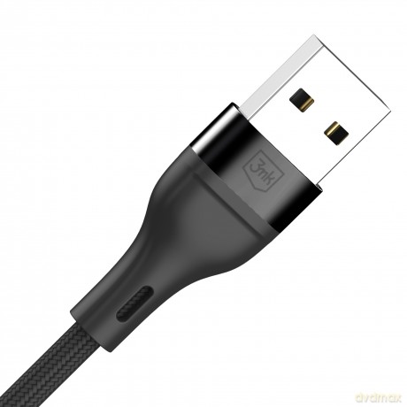 3mk Hyper Cable N-SERIES 3 in 1 A to C/Lightning/Micro 1.2m 9V/2A 18W Black