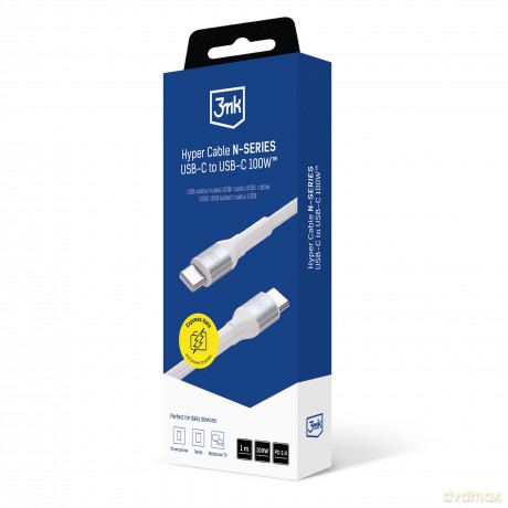 3mk Hyper Cable N-SERIES C to C 1m 20V/5A 100W White