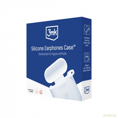 Apple AirPods 4 - 3mk Silicone AirPods Case White