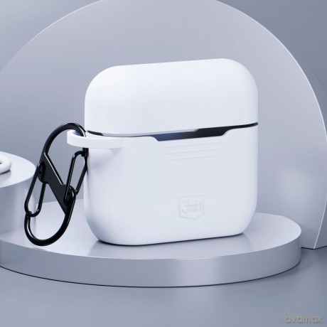Apple AirPods 4 - 3mk Silicone AirPods Case White