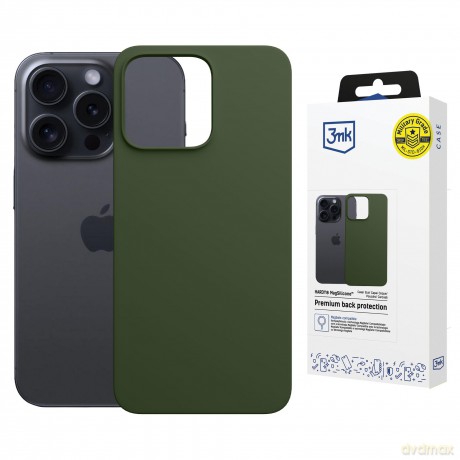 Apple iPhone 13 Pro Max - 3mk Hardy MagSilicone Alpine Green
