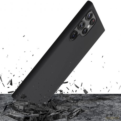 Samsung Galaxy S22 Ultra 5G - 3mk Hardy Android Silicone MagCase Black
