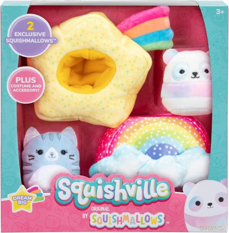 Squishmallows Squishville Maskotka Carizma i Jonah Dream Big SQM0477
