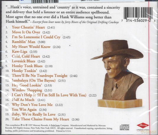 Hank Williams: 20 Greatest Hits [CD]