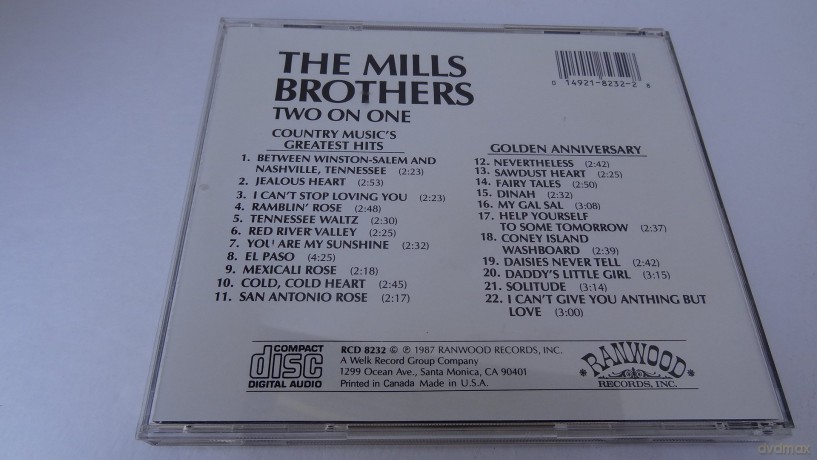 The Mills Brothers: 2-on-1 [CD]