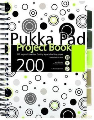 Kołozeszyt A4/200 kratka Project Book Czarny [SZKOŁA]