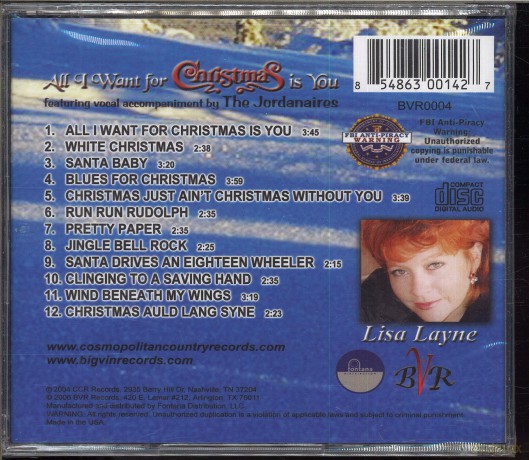Lisa Layne: All I Want for Christmas Is You [CD]