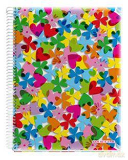 Kołozeszyt A5/120 kartek w kratkę Agatha Ruiz de la Prada Clovers [SZKOŁA]