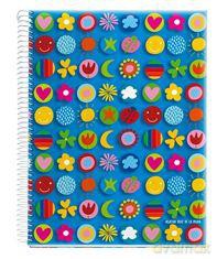Kołozeszyt A5/120 kartek w kratkę Agatha Ruiz de la Prada Pins [SZKOŁA]