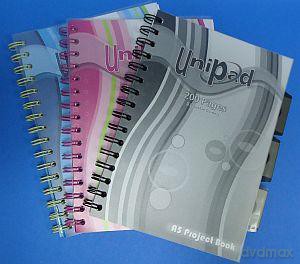 Kołozeszyt A5/200 kartek kratka Unipad Project Book [SZKOŁA]