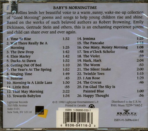 Judy Collins: Baby's Morningtime [CD]
