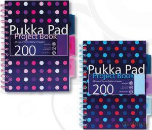 Kołozeszyt A5/200 kratka Dots Różowy [SZKOŁA]