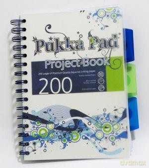 Kołozeszyt A5/200 kratka Wave Project Book Niebieski [SZKOŁA]