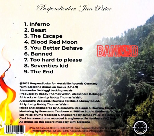 Purpendicular: Banned (digipack) [CD]