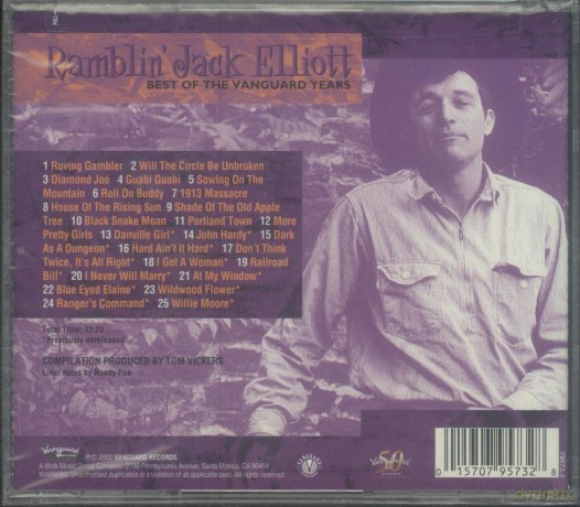 Jack Elliott: Best of the Vanguard Years [CD]