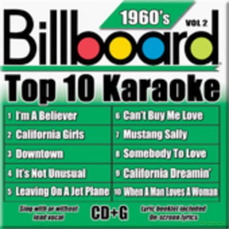 Billboard Top 10 Karaoke: 1960's 2 [CD]